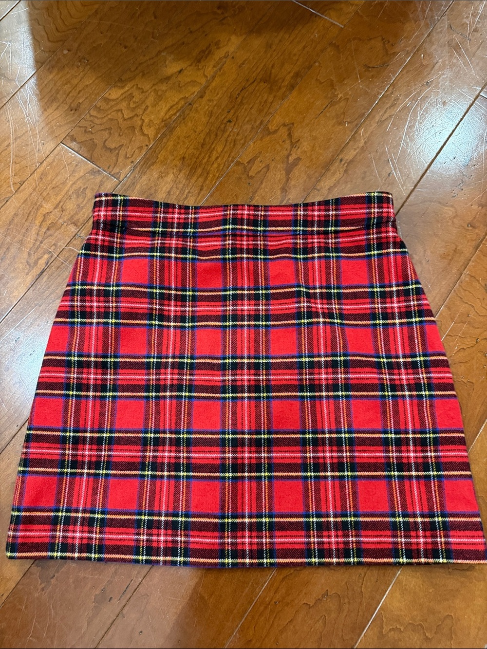 J. Crew Red Tartan Plaid Mini Skirt